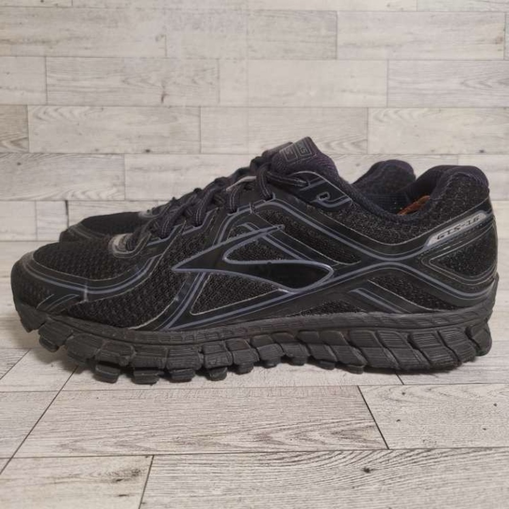 Women’s Brooks Adrenaline GTS 16 Black Athletic Running Sneakers Shoes Size 9.5